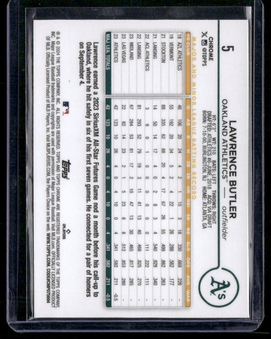 2024 Topps Chrome #5 Lawrence Butler
