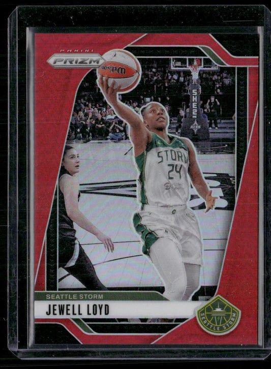 2024 Panini Prizm WNBA #49 Jewell Loyd Red Prizms #/299