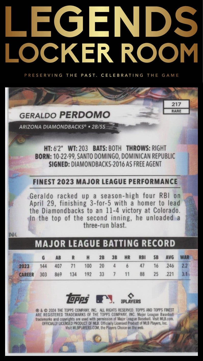 2024 Finest #217 Geraldo Perdomo