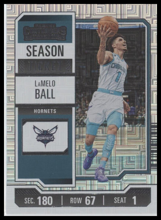 2023-24 Panini Contenders #26 LaMelo Ball Season Ticket Premium Edition