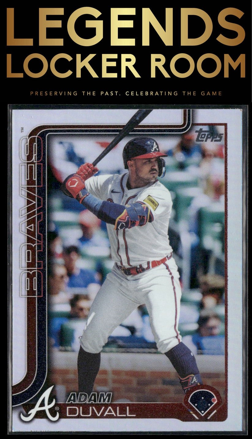 2025 Topps #654 Adam Duvall Rainbow Foil