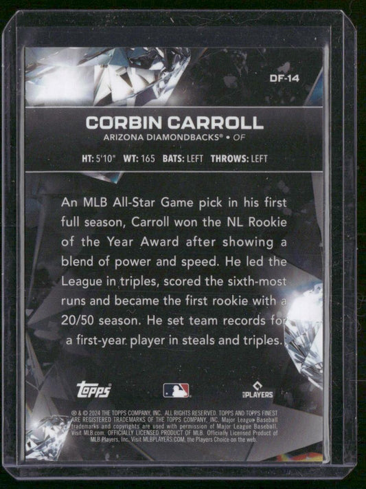 2024 Finest #DF-14 Corbin Carroll Diamond Finest