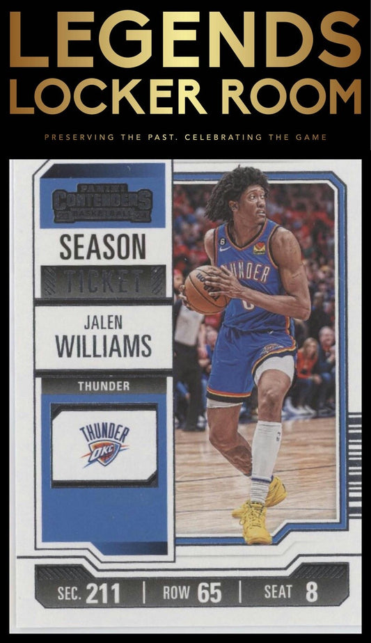2023-24 Panini Contenders #67 Jalen Williams Season Ticket Retail