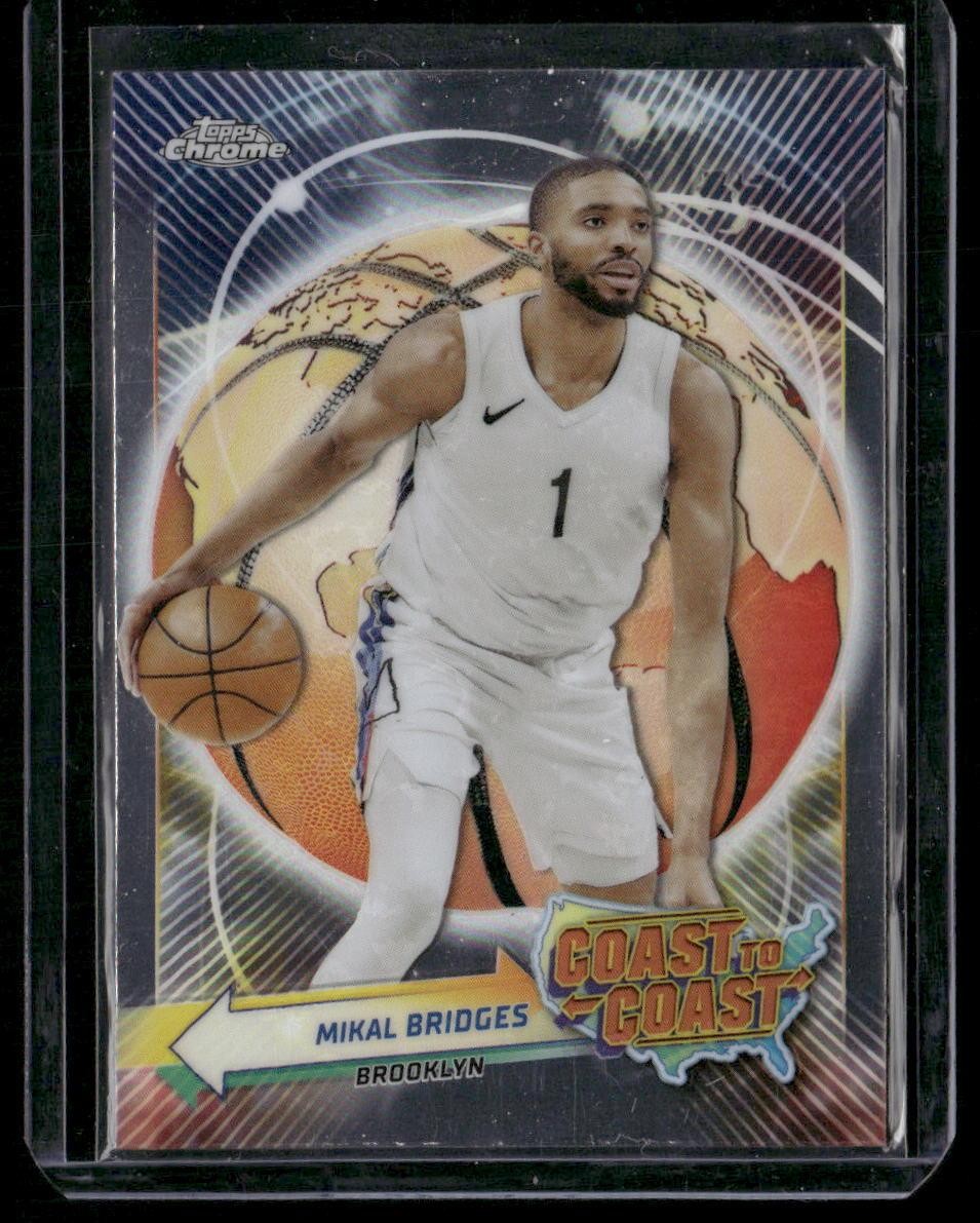 2023-24 Topps Chrome #CC-3 Mikal Bridges Coast to Coast