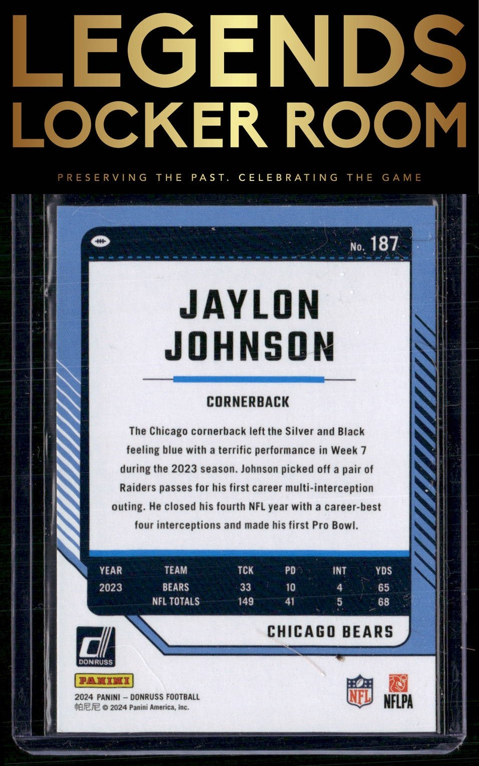 2024 Donruss #187 Jaylon Johnson