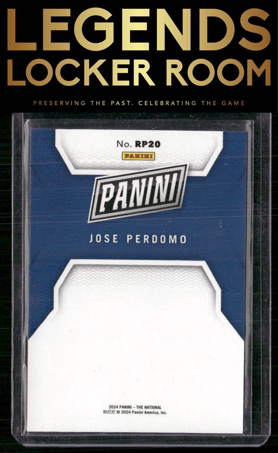 2024 Panini National Sports Convention Jose Perdomo Insert Foil