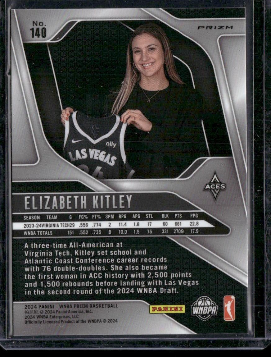 2024 Panini Prizm WNBA #140 Elizabeth Kitley Silver Prizms