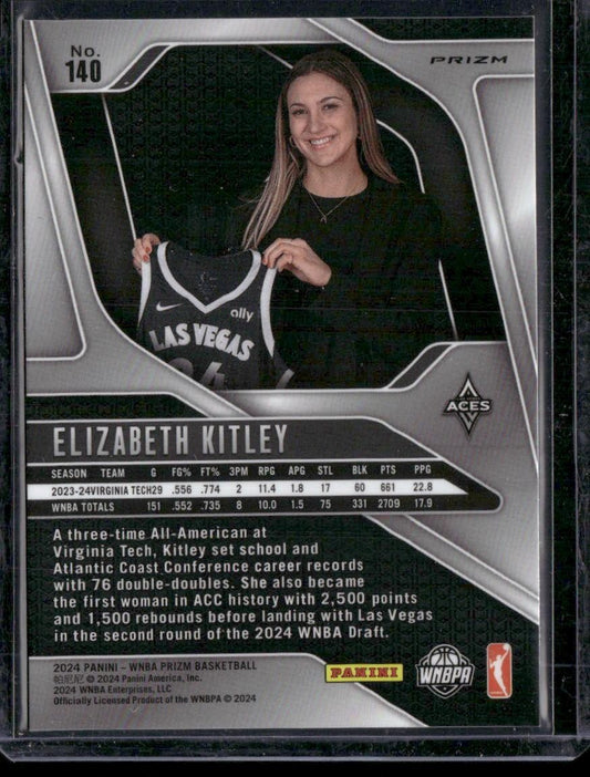 2024 Panini Prizm WNBA #140 Elizabeth Kitley Silver Prizms
