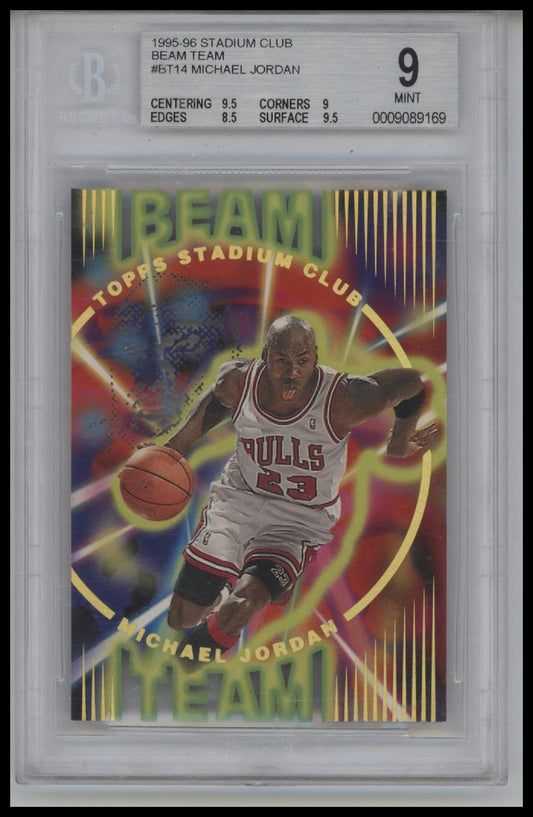 1995-96 Stadium Club Beam Team #BT14 Michael Jordan BGS 9.0