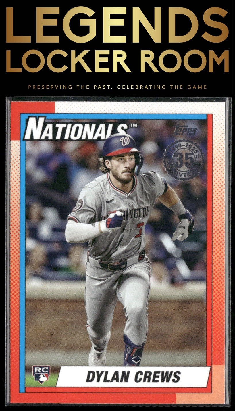 2025 Topps Dylan Crews 1990 Topps Baseball 35th Anniversary (Series Two)