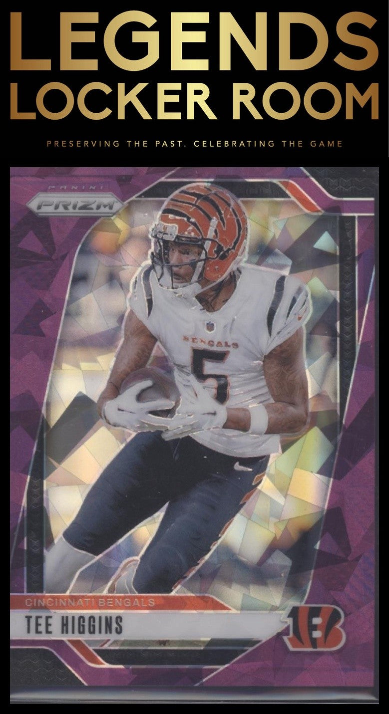 2024 Panini Prizm #58 Tee Higgins Purple Ice #/225