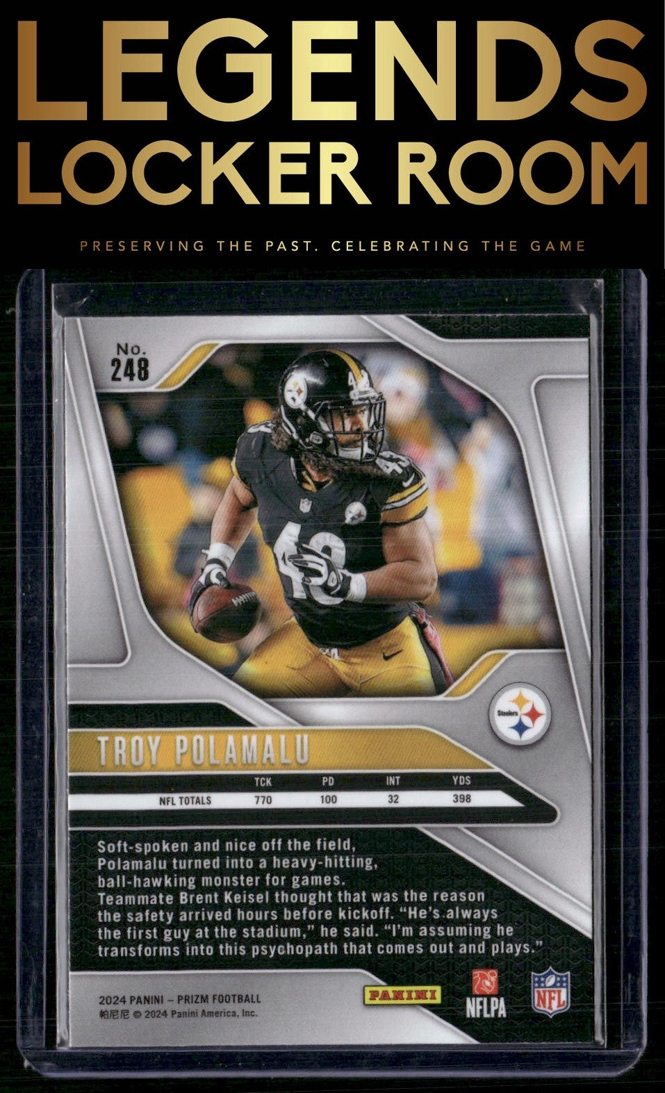 2024 Panini Prizm #248 Troy Polamalu