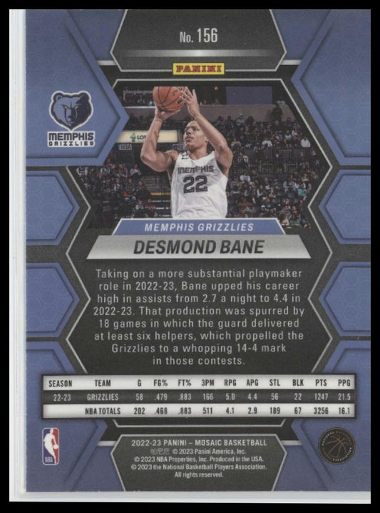 2022-23 Panini Mosaic #156 Desmond Bane