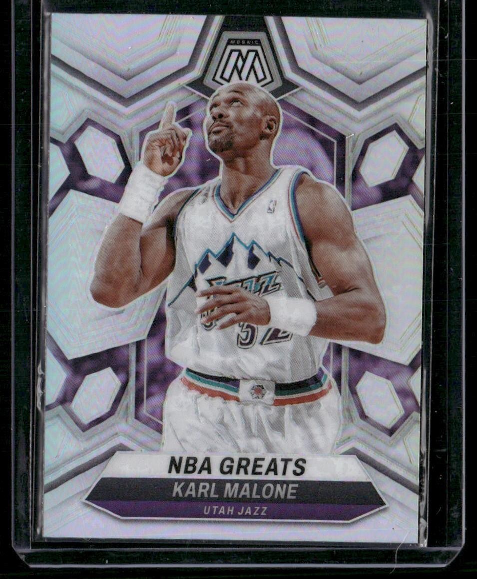 2023-24 Panini Mosaic #297 Karl Malone Silver