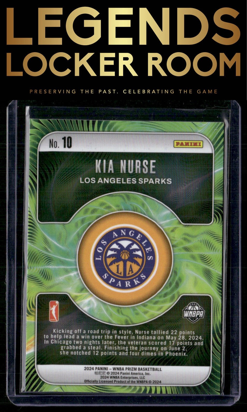 2024 Panini Prizm WNBA #10 Kia Nurse Fractal