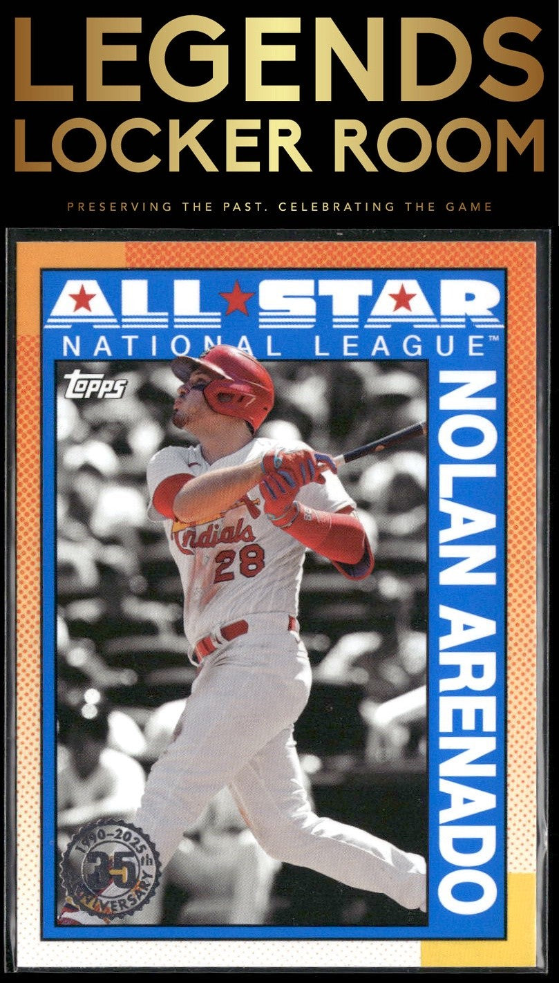 2025 Topps #90AS-5b Nolan Arenado 1990 Topps Baseball 35th Anniversary All-Stars