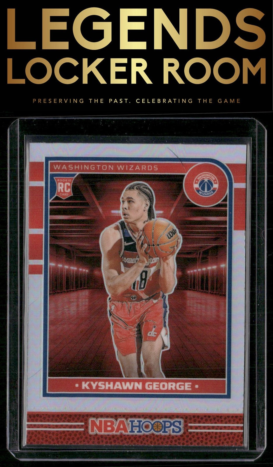 2024-25 Hoops #254 Kyshawn George Premium Prizms Silver