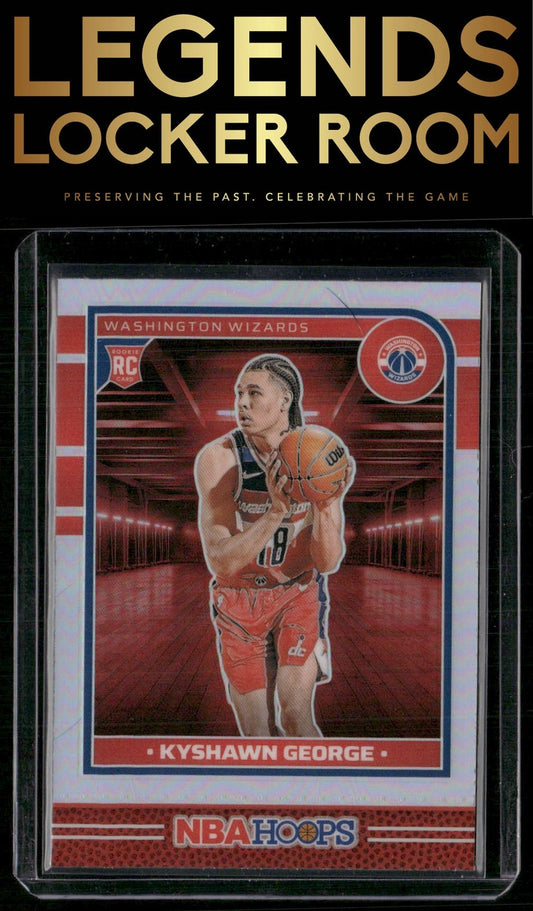 2024-25 Hoops #254 Kyshawn George Premium Prizms Silver
