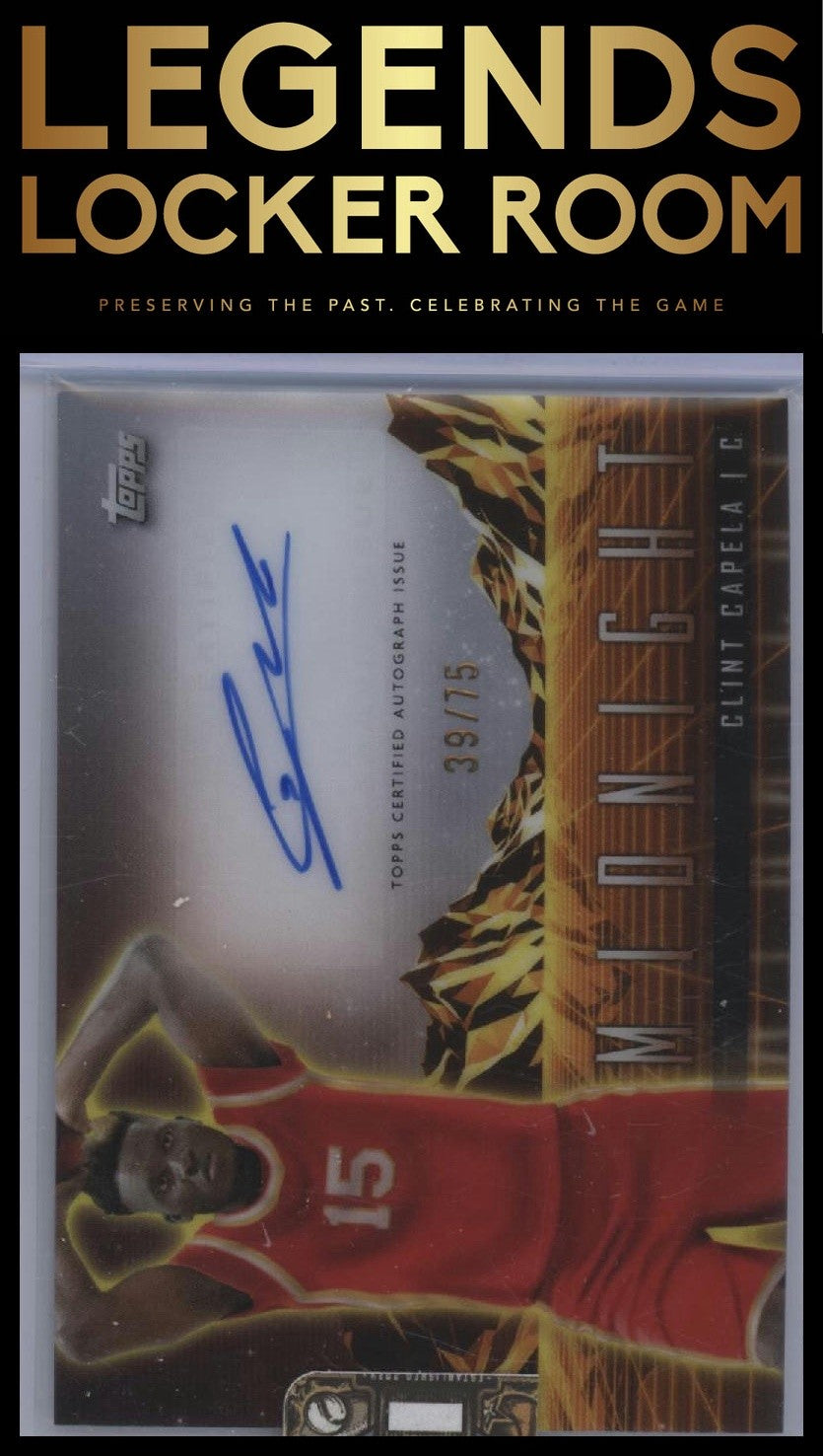 2023-24 Topps Midnight #HS-CC Clint Capela Horizon Signatures Dusk #/75