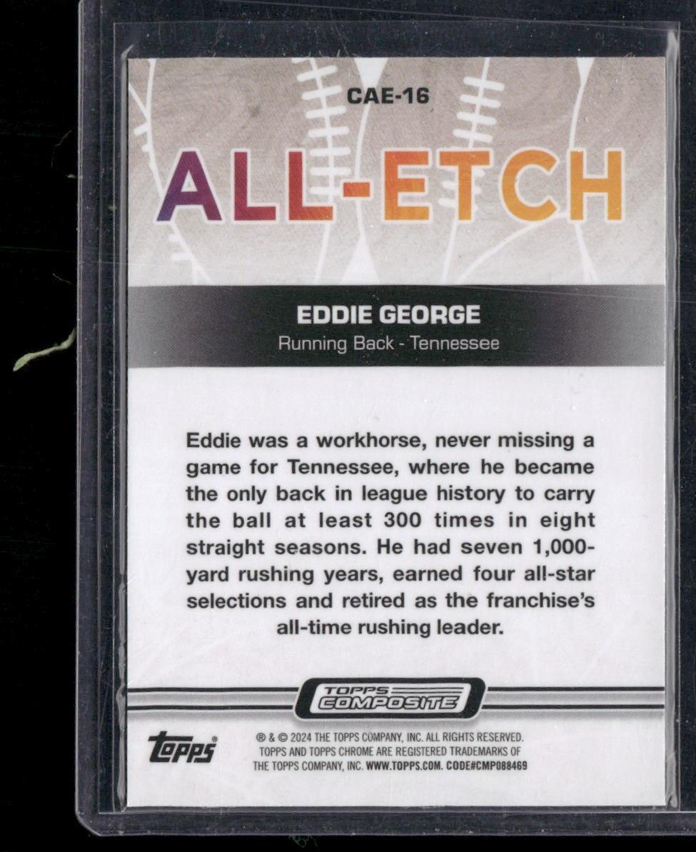2023 Topps Composite #CAE-16 Eddie George Chrome All Etch