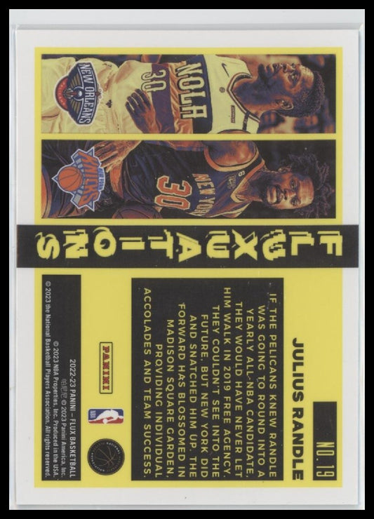 2022-23 Panini Flux #19 Julius Randle Fluxuations Silver
