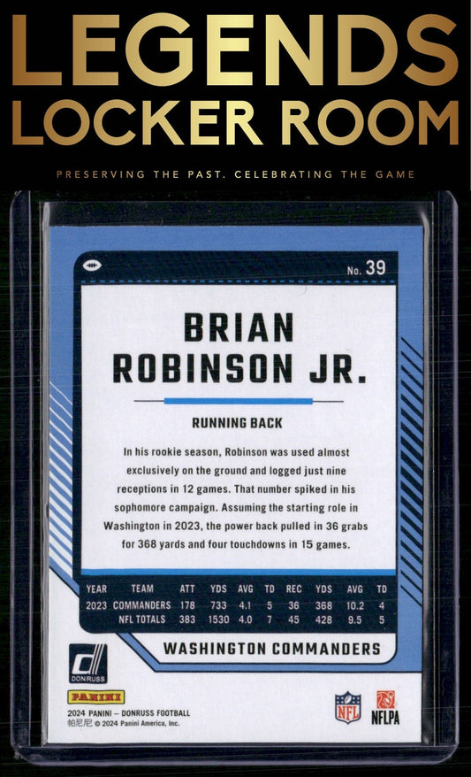 2024 Donruss #39 Brian Robinson Jr.