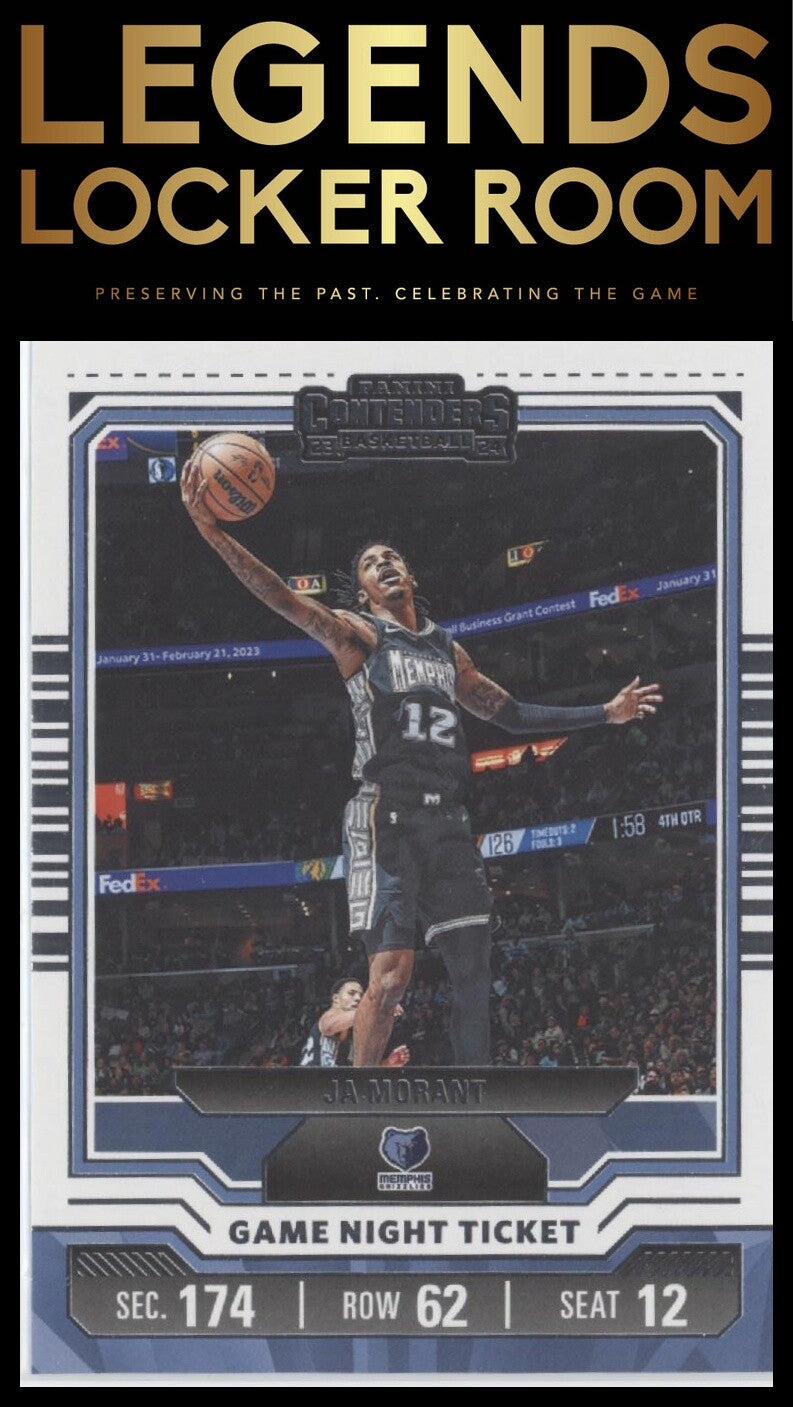 2023-24 Panini Contenders #3 Ja Morant Game Night Ticket