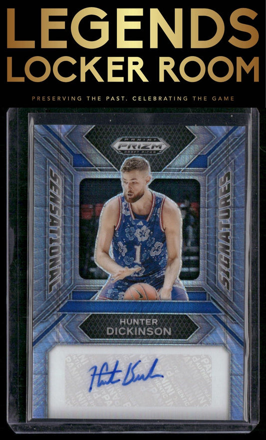 2024 Panini Prizm Draft Picks Hunter Dickinson Sensational Auto Hyper