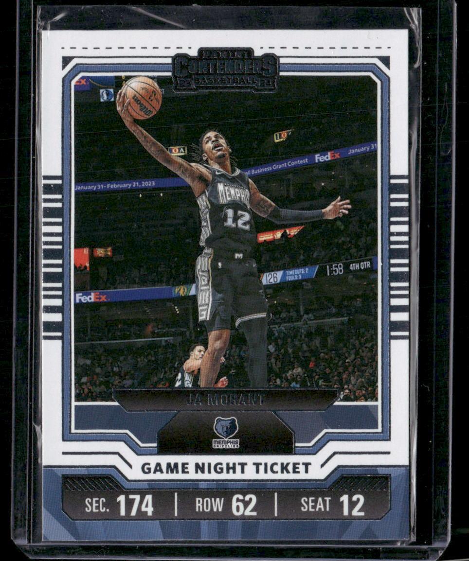 2023-24 Panini Contenders #3 Ja Morant Game Night Ticket