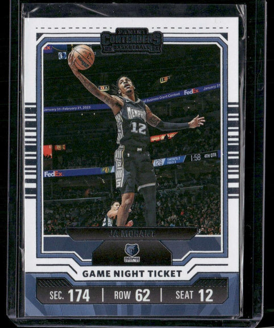 2023-24 Panini Contenders #3 Ja Morant Game Night Ticket