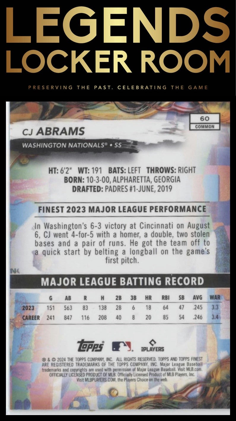 2024 Finest #60 CJ Abrams