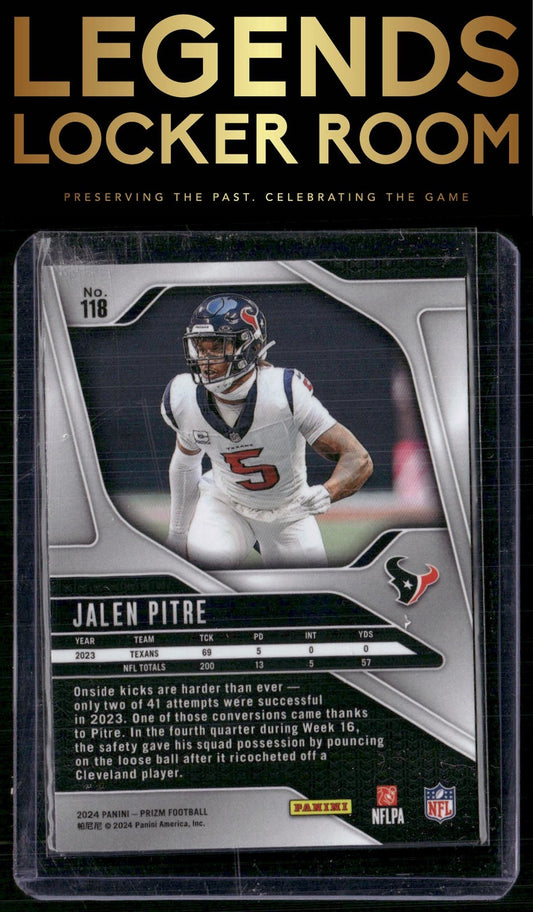 2024 Panini Prizm #118 Jalen Pitre