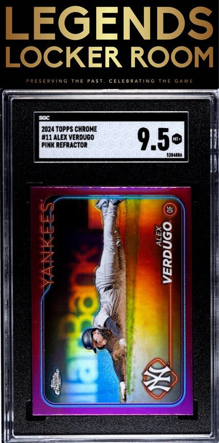 2024 Topps Chrome #11 Alex Verdugo Pink Ref. SGC 9.5