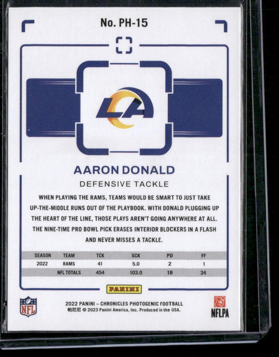 2022 Panini Chronicles #PH-15 Aaron Donald Photogenic
