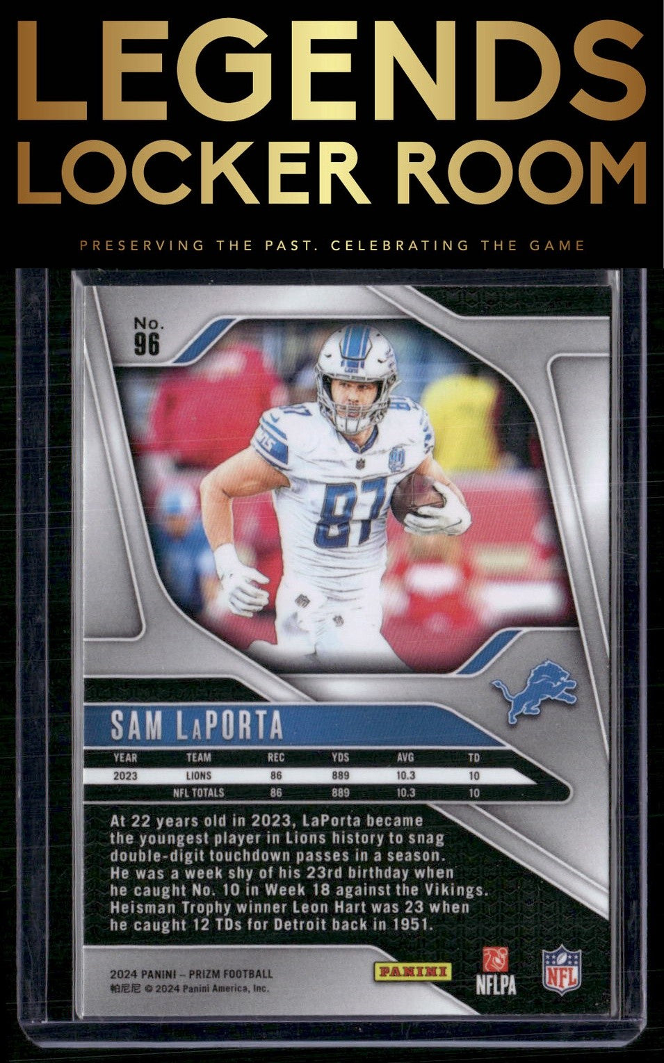 2024 Panini Prizm #96 Sam LaPorta