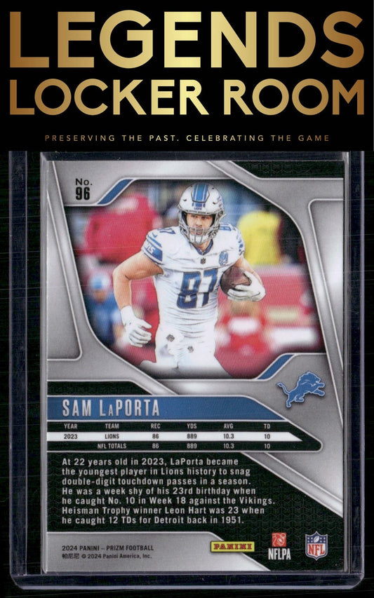 2024 Panini Prizm #96 Sam LaPorta