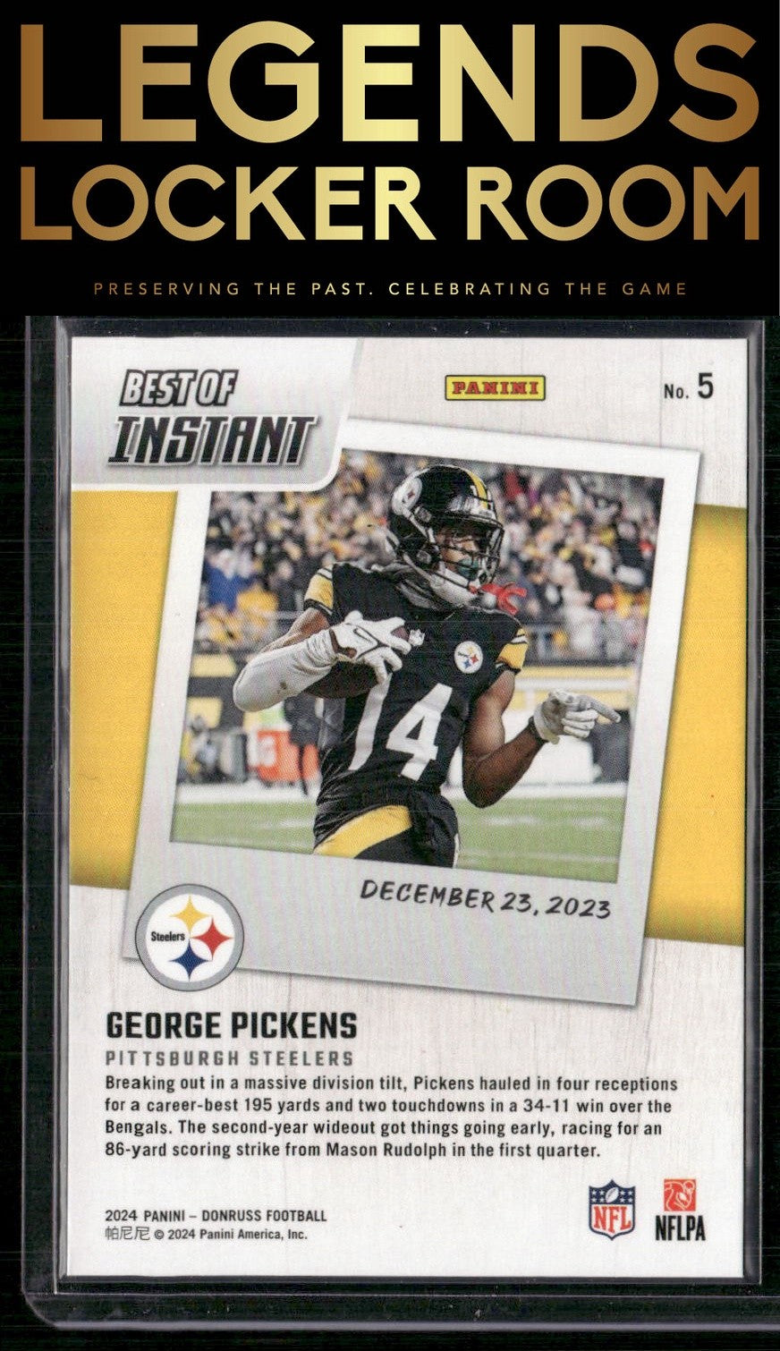 2024 Donruss #5 George Pickens Best of Panini Instant