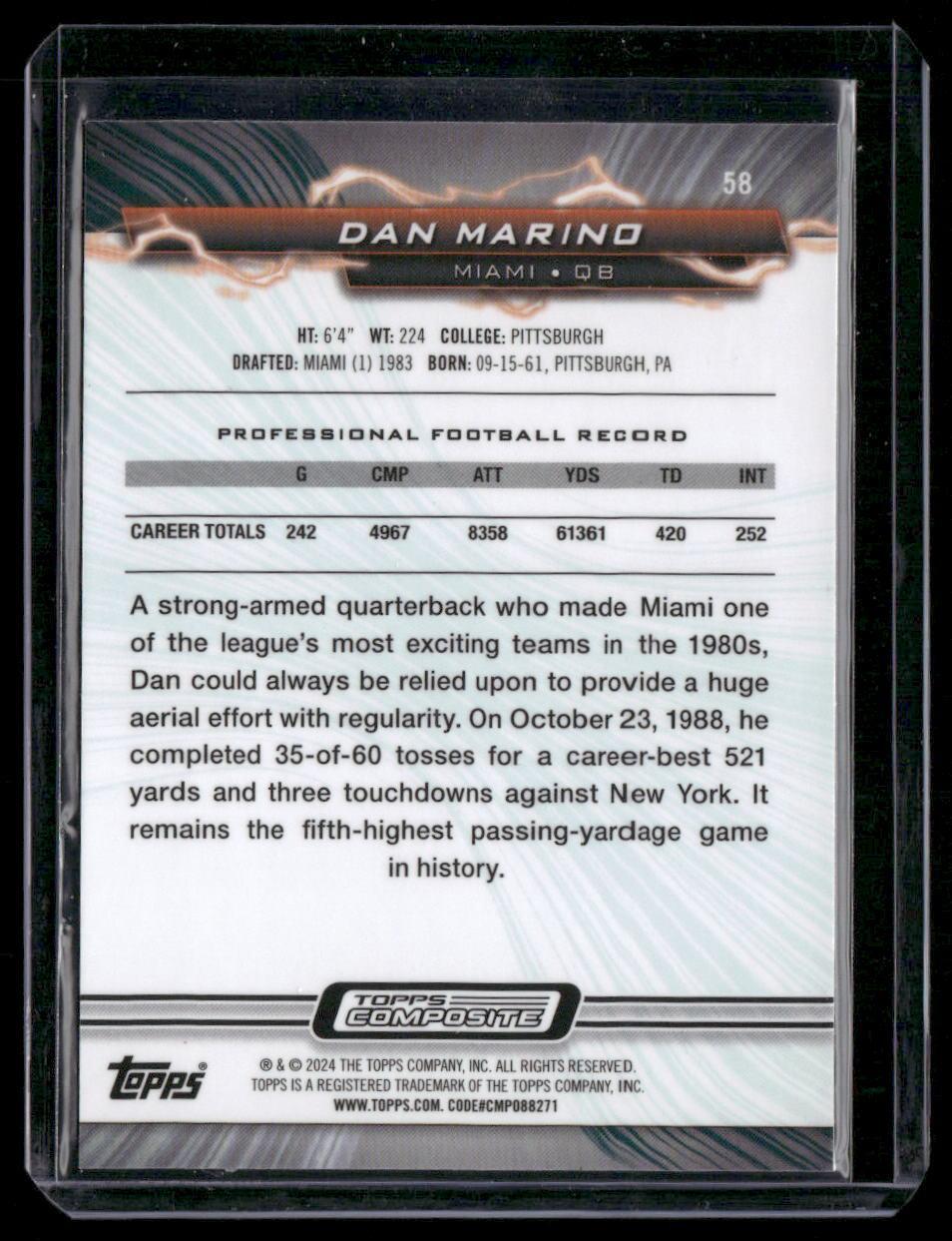 2023 Topps Composite #58 Dan Marino