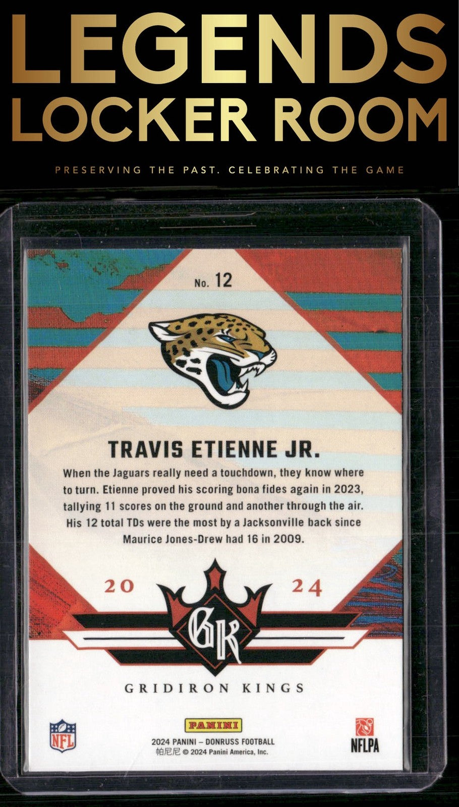 2024 Donruss #12 Travis Etienne Jr. Gridiron Kings