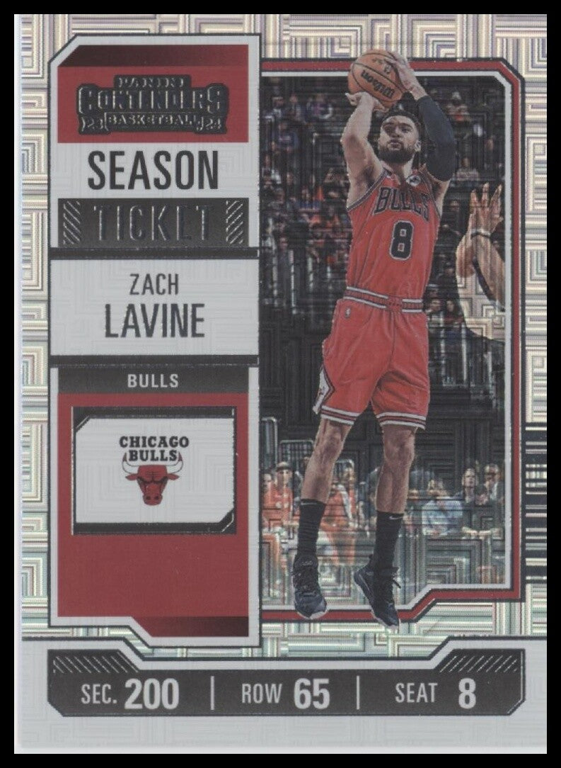 2023-24 Panini Contenders #41 Zach LaVine Season Ticket Premium Edition