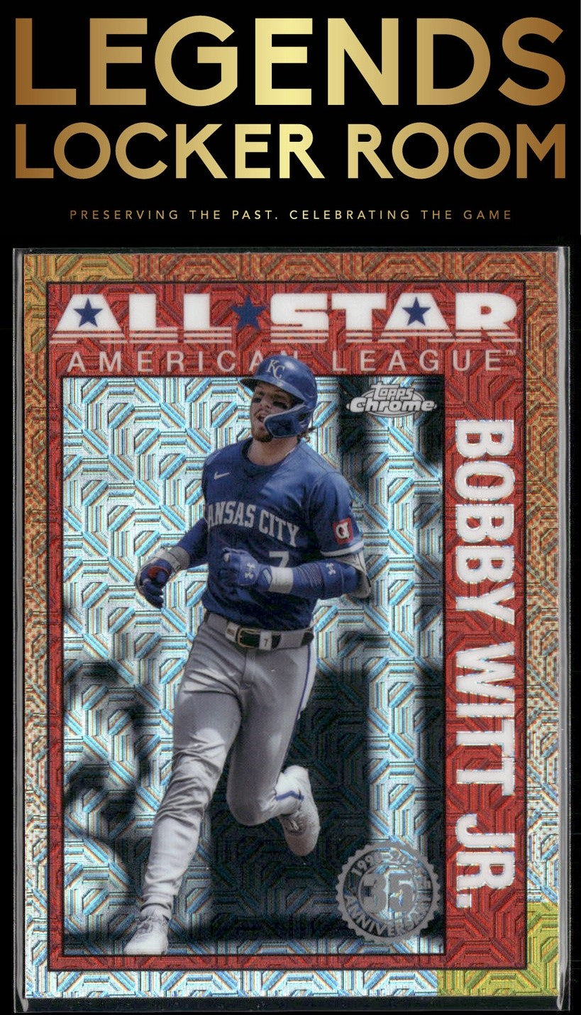 2025 Topps Bobby Witt Jr. 1990 Topps Baseball 35th Chrome All-Stars Mojo