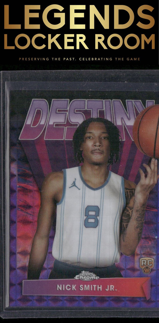 2023-24 Topps Chrome #D-16 Nick Smith Jr. Destiny Geometric Purple