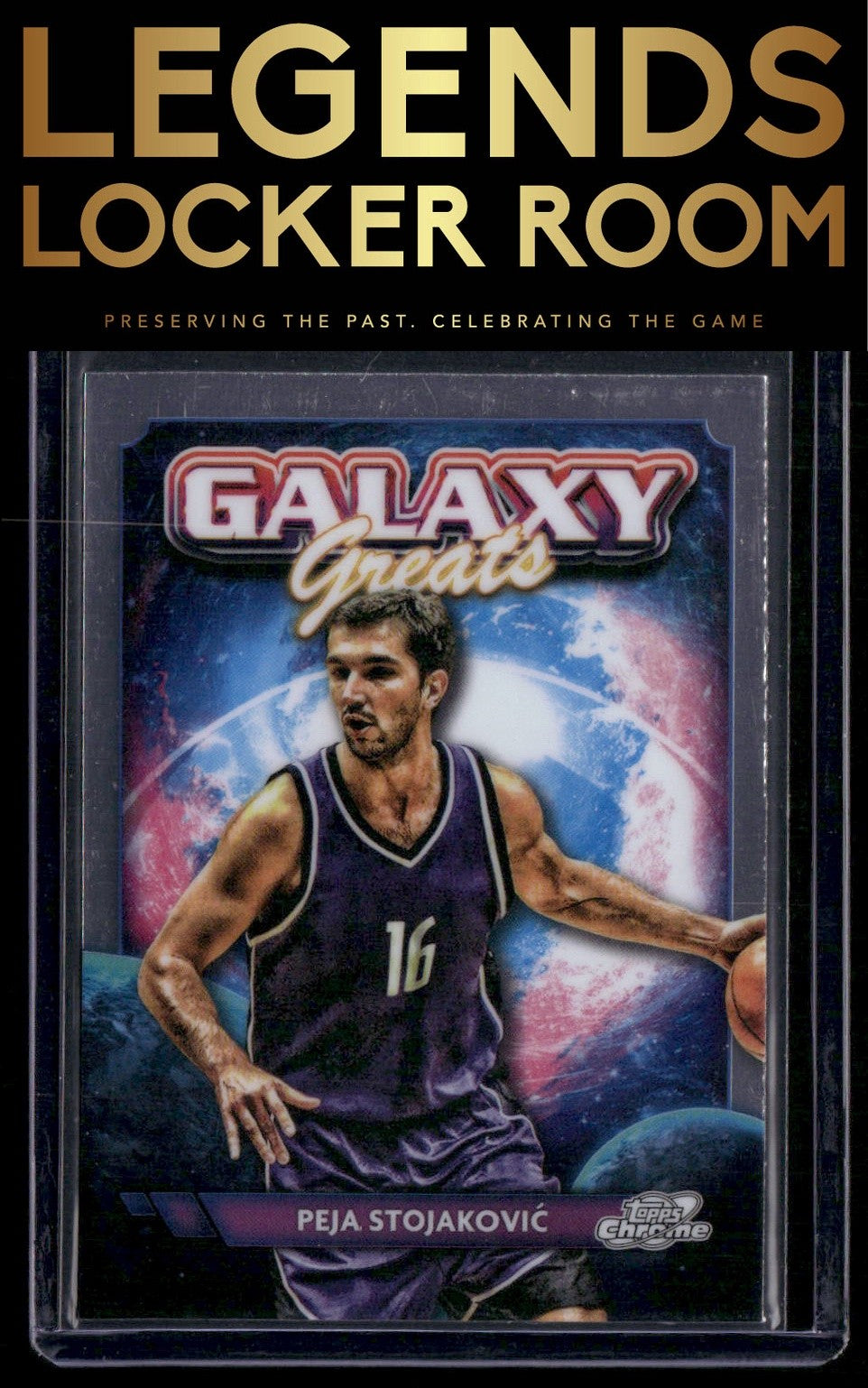 2023-24 Topps Chrome Cosmic #GG-17 Peja Stojaković Galaxy Greats