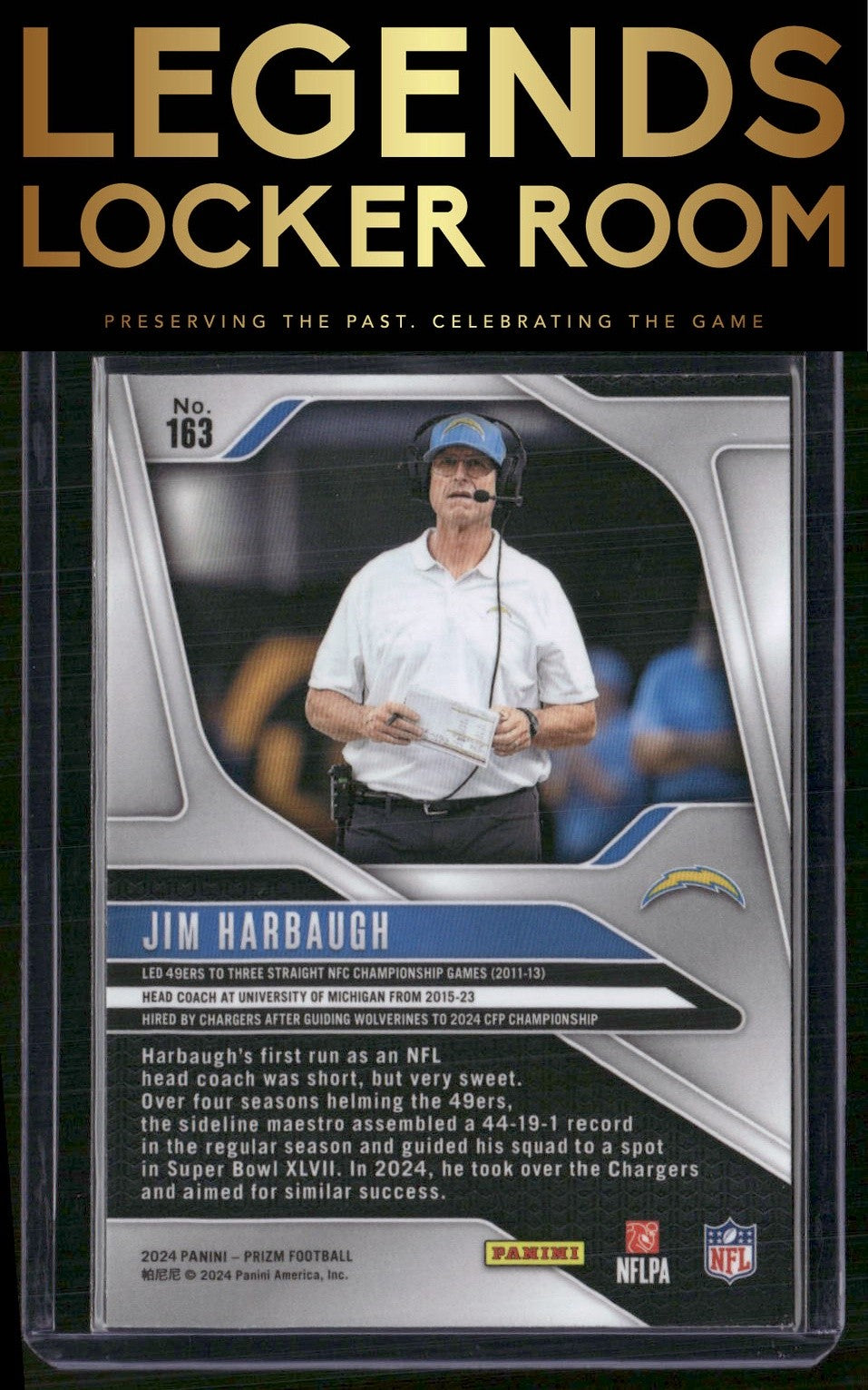 2024 Panini Prizm #163 Jim Harbaugh