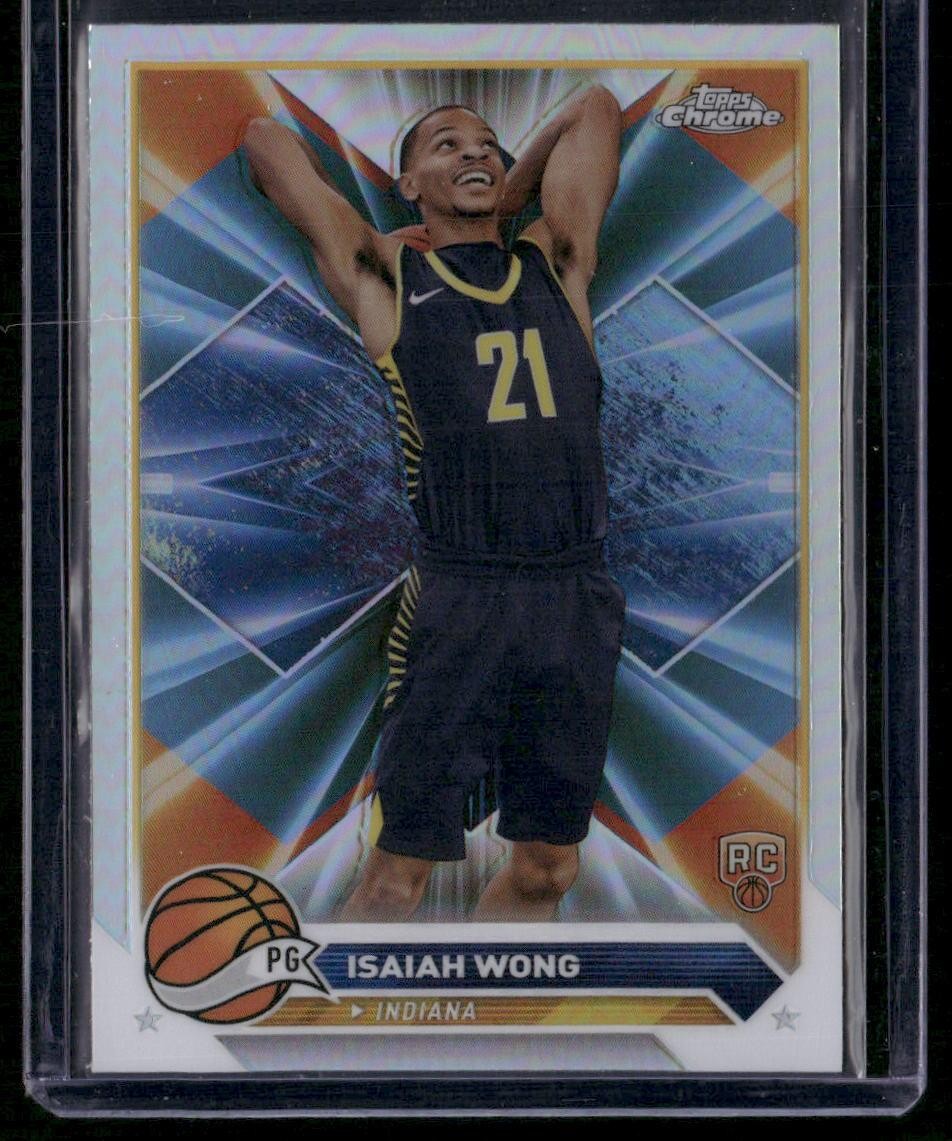 2023-24 Topps Chrome #80 Isaiah Wong Aqua Refractors #/199