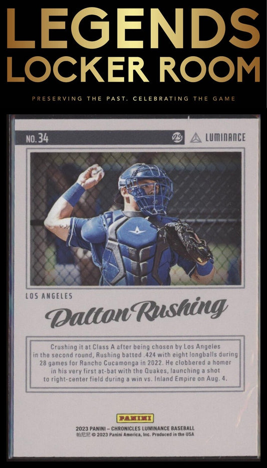 2023 Panini Chronicles: Luminance #34 Dalton Rushing