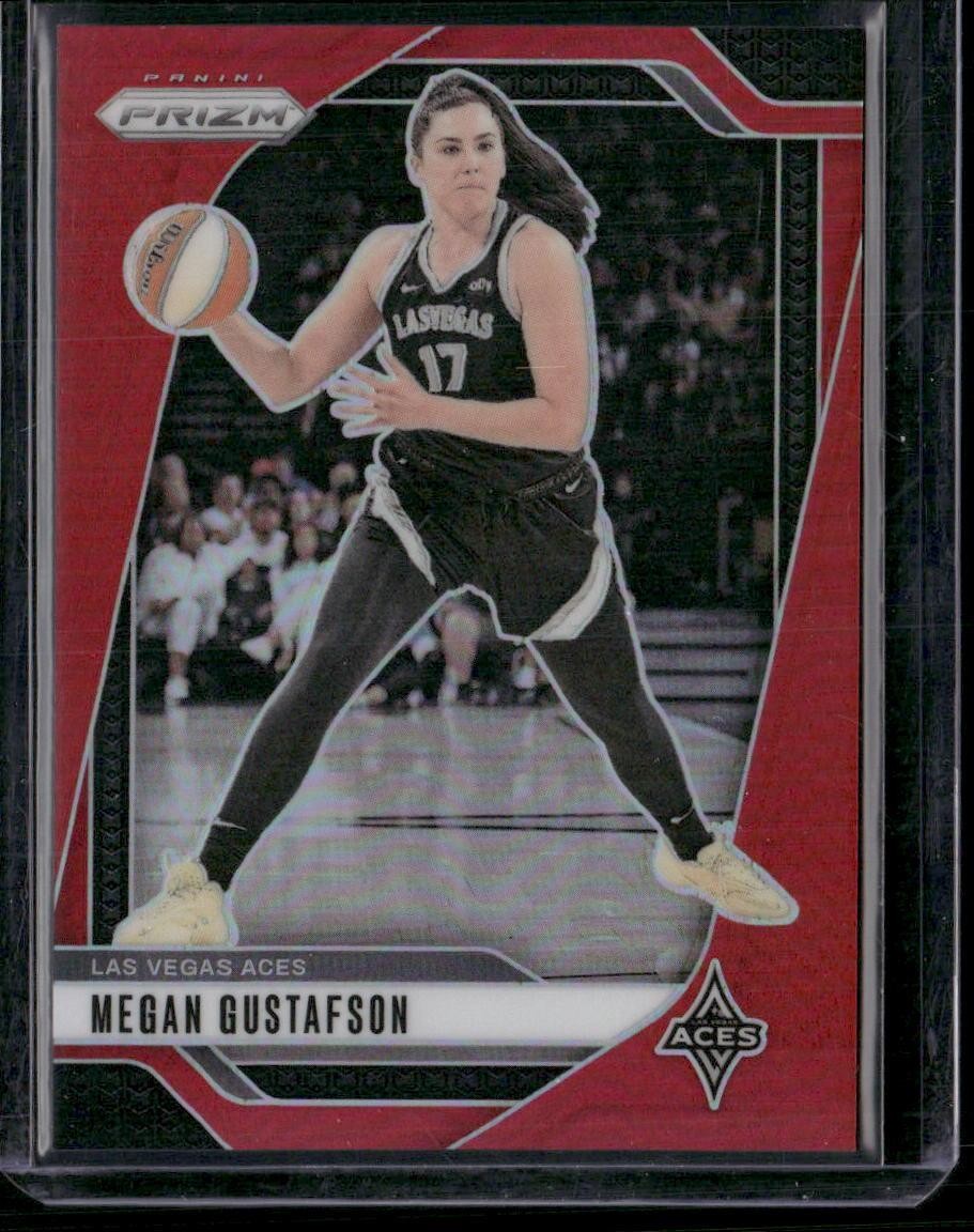 2024 Panini Prizm WNBA #78 Megan Gustafson Red Prizms #/299