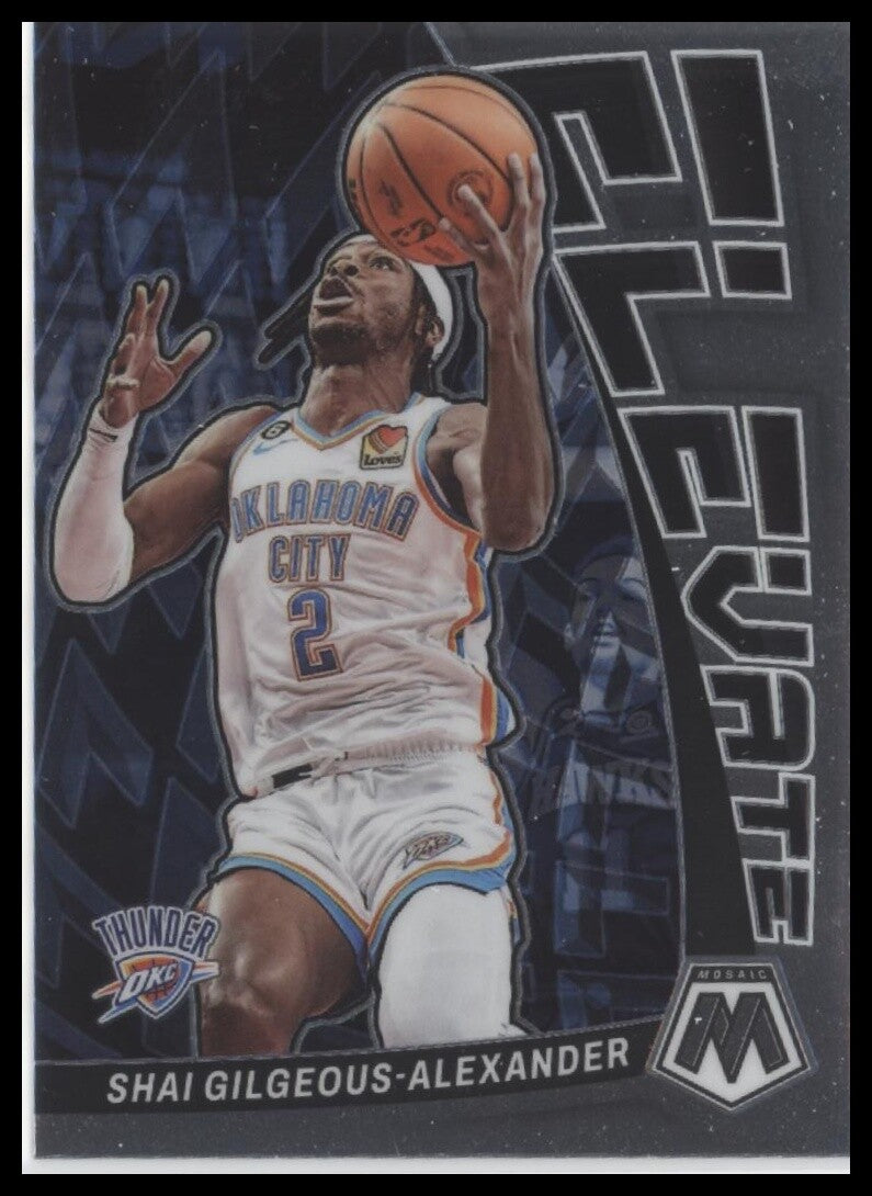 2022-23 Panini Mosaic #13 Shai Gilgeous-Alexander Elevate
