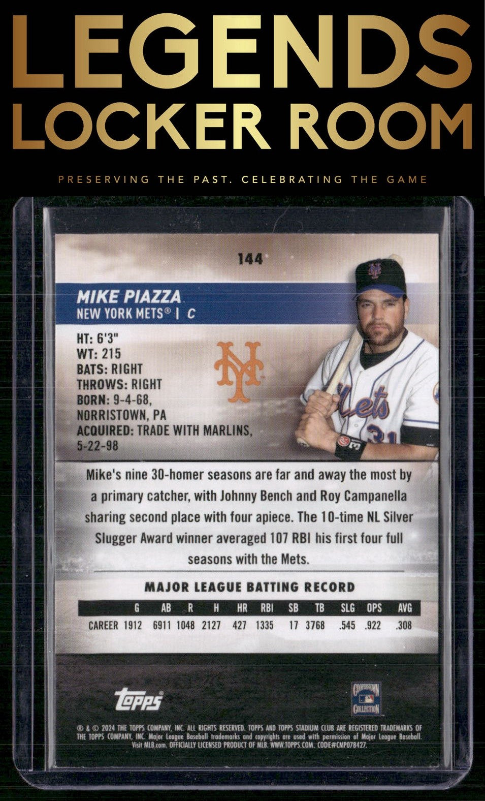 2024 Stadium Club #144 Mike Piazza