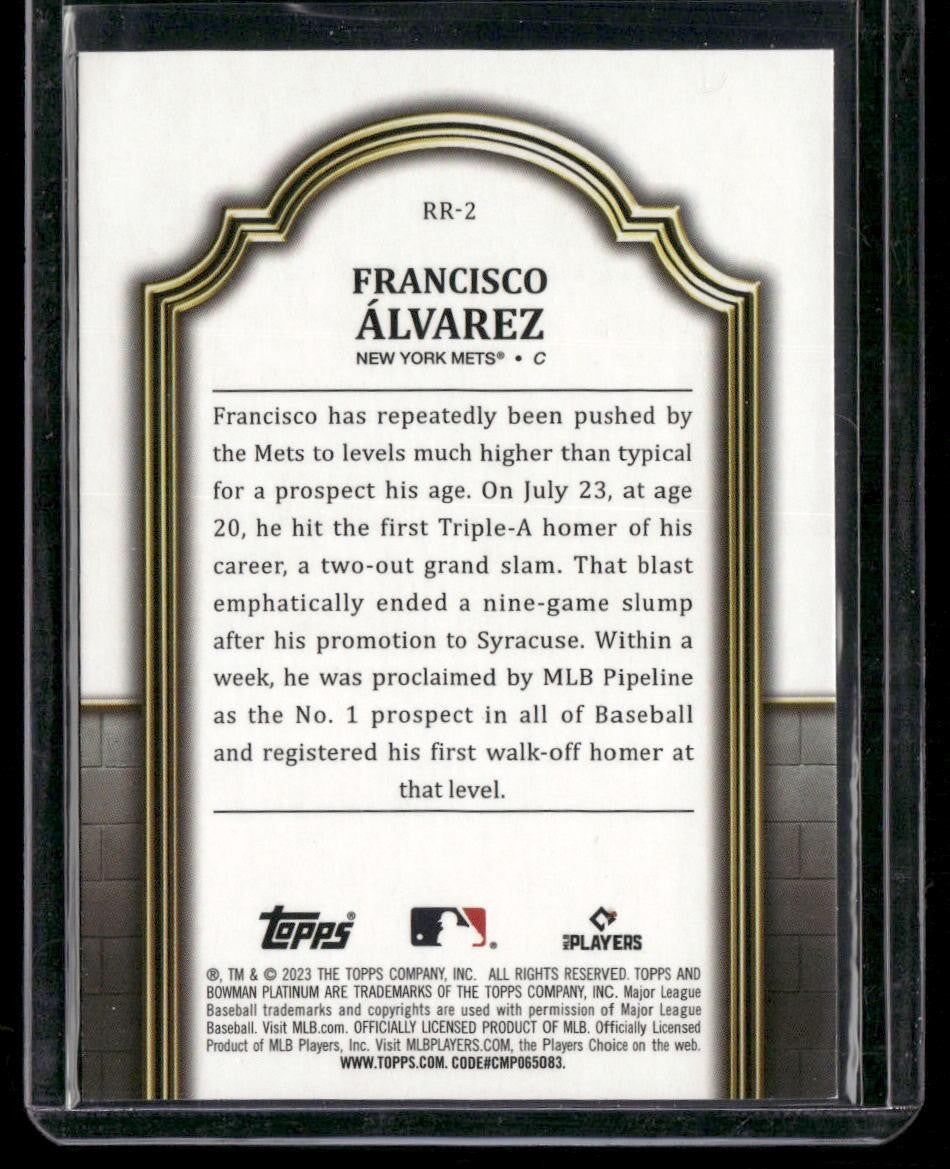 2023 Bowman Platinum #RR-2 Francisco Álvarez Renowned Rookies